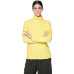Gelbe Unifarbene Langärmelige Heine Rollkragen Rollkragenshirts aus Baumwolle für Damen für den für den Frühling 