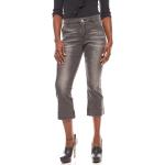 Graue Best Connections Slim Fit Jeans mit Knopf aus Baumwolle enganliegend für Damen Größe S Petite 