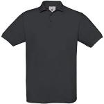 B&C Collection PU409 Mens Short Sleeve Safran Polo Shirt - Dark Grey - Medium