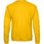 Goldene Langärmelige Rundhals-Ausschnitt Herrensweatshirts aus Fleece Größe S 