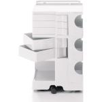 Weiße B-Line Boby Rollcontainer aus Kunststoff mit Schublade 