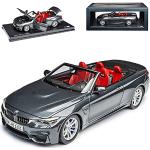 Graue BMW Merchandise M4 Cabriolet Spielzeug Cabrios aus Metall 
