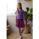 Reduzierte Lila B.Nosy Rundhals-Ausschnitt Kinderkleider mit Volants aus Baumwolle für Mädchen Größe 110 