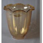 Goldene Lampenschirme aus Glas 