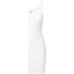 Weiße Unifarbene Longtops für Damen Größe M 