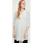 Reduzierte Weiße B.YOUNG V-Ausschnitt Tunika-Blusen aus Kunstfaser für Damen Größe S 