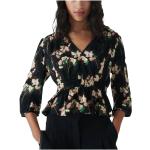 Reduzierte Schwarze Blumenmuster BA&SH Peplum-Shirts & Schößchen-Shirts für Damen Größe M 