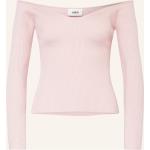 Pinke Langärmelige BA&SH Herzförmige Off Shoulder Shirts & Schulterfreie Shirts für Damen Größe M 