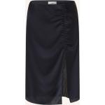 Reduzierte Dunkelblaue BA&SH Slip Skirts & Satinröcke mit Reißverschluss aus Satin für Damen Größe S 