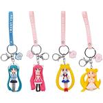 Weiße Sailor Moon Schlüsselanhänger & Taschenanhänger mit Ornament-Motiv für Damen 