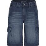 Blaue Jeans-Bermudas aus Baumwolle für Herren Weite 36 