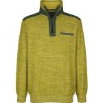 Gelbe Babista Herrensweatshirts mit Reißverschluss aus Baumwollmischung Große Größen 