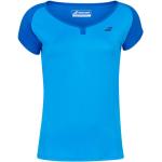 Blaue Kurzärmelige Babolat T-Shirts aus Polyester für Damen Größe XXL 