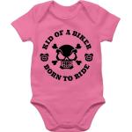 Pinke Motiv Rockabilly Kurzärmelige shirtracer Kinderkurzarmbodys für Babys 