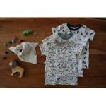 Kurzärmelige Kinderjerseyshirts mit Pandamotiv aus Jersey maschinenwaschbar für den für den Sommer 