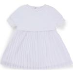 Weiße HUGO BOSS BOSS Kinderkleider aus Jersey für Mädchen 