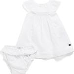 Weiße Ärmellose HUGO BOSS BOSS Kinderkleider mit Höschen aus Baumwolle für Mädchen 2-teilig 