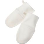 Weiße Alana Bio Kratzfäustlinge für Kinder & Kratzhandschuhe für Kinder für Babys 