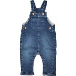 Blaue Staccato Jeans-Latzhosen für Kinder aus Denim für Jungen Größe 80 