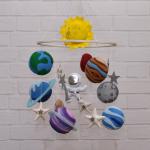 Weltraum & Astronauten Baby Mobiles aus Filz 