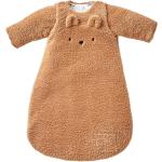 Braune Bestickte Vertbaudet Bio Winterschlafsäcke für Babys mit Bärenmotiv mit Reißverschluss aus Jersey für Babys für den für den Winter 