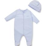 Hellblaue Gestreifte HUGO BOSS BOSS Kinderschlafanzüge & Kinderpyjamas aus Baumwollmischung für Jungen 