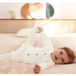 Beige Vertbaudet Kinderübergangsjacken mit Rüschen aus Baumwolle für Babys Größe 56 