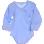 Reduzierte Blaue Langärmelige Kinderlangarmbodys aus Baumwolle für Babys Größe 56 