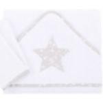 Perlgraue Sterne Tobi Badeponchos aus Frottee maschinenwaschbar 100x100 