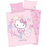 Rosa Motiv Hello Kitty Bio Nachhaltige Motiv Bettwäsche aus Renforcé 