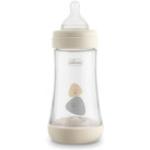 Beige Chicco Bio Babyflaschen 240ml aus Silikon 