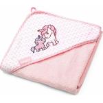 Babyono, Babybadetuch, hooded towel bamboo 100x100 pink