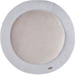 Silbergraue Runde Runde Teppiche 110 cm aus Polyester maschinenwaschbar 