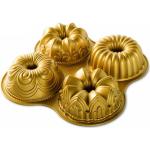 Goldene Nordic Ware Runde Gugelhupfformen aus Aluminium 