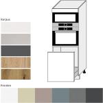 Anthrazitfarbene Küchenschränke matt mit Schublade Breite 150-200cm, Höhe 150-200cm, Tiefe 50-100cm 