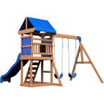 Braune Backyard Discovery Spieltürme & Stelzenhäuser aus Zedernholz mit Schaukel 