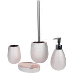 Reduzierte Pinke Moderne Axentia Runde WC Bürstengarnituren & WC Bürstenhalter aus Kunststoff 4-teilig 