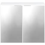 Weiße Pickawood Spiegelschränke lackiert aus Massivholz mit Schublade Breite 0-50cm, Höhe 0-50cm, Tiefe 0-50cm 