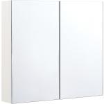 Reduzierte Weiße Moderne Beliani Rechteckige Spiegelschränke matt aus Holz mit Schublade Breite 0-50cm, Höhe 0-50cm, Tiefe 0-50cm 
