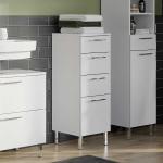 Weiße Moderne Möbel Exclusive Waschbeckenunterschränke & Badunterschränke aus MDF mit Schublade Breite 0-50cm, Höhe 50-100cm, Tiefe 0-50cm 