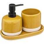 Gelbe Badaccessoires Sets aus Keramik 