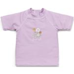 Mauvefarbene Kurzärmelige Little Dutch Kinder T-Shirts mit Reißverschluss für Babys Größe 92 