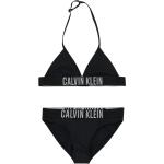 Reduzierte Hellgraue Calvin Klein Triangel Bikinis für Kinder aus Polyamid Größe 140 