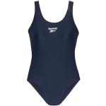 Marineblaue Sportliche Reebok Damenschwimmanzüge & Damensportbadeanzüge mit Cutwork mit Racerback Größe XS 
