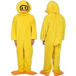 Gelbe Maskottchen aus Polyester für Kinder Einheitsgröße 