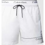 Weiße Calvin Klein Underwear Herrenbadehosen Größe S 
