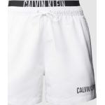 Weiße Calvin Klein Underwear Herrenbadehosen Größe M 