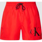 Rote Calvin Klein Underwear Herrenbadehosen Größe M 
