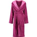 Pinke Unifarbene Elegante CAWÖ Bademäntel mit Kapuze mit Kapuze für Damen Größe M 