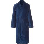 Blaue VOSSEN Dallas Mini Bademäntel kurz aus Baumwolle für Herren Größe 5 XL 